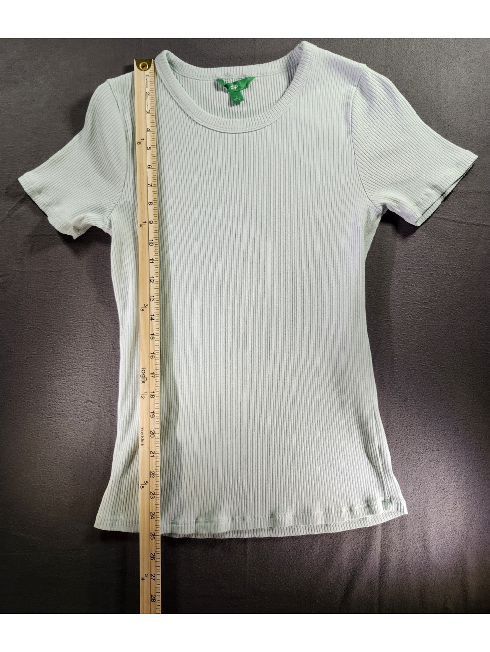 Check This Little Number! dip Women’s L Ribbed Form-fitting Summer Chic Top 0114